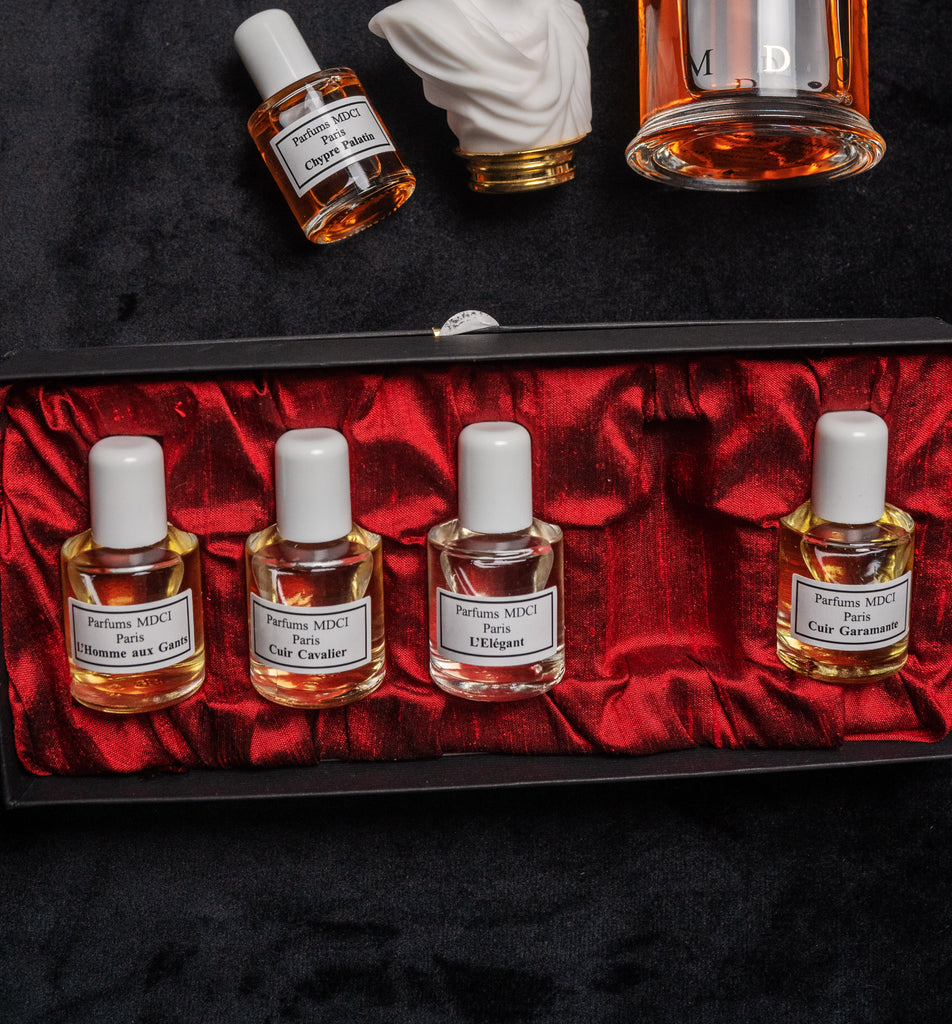 Bespoke French fragrances MDCI and their sample program gives you the option to explore the house and their offerings. These are chosen by the customer and they are 5x11ml per set